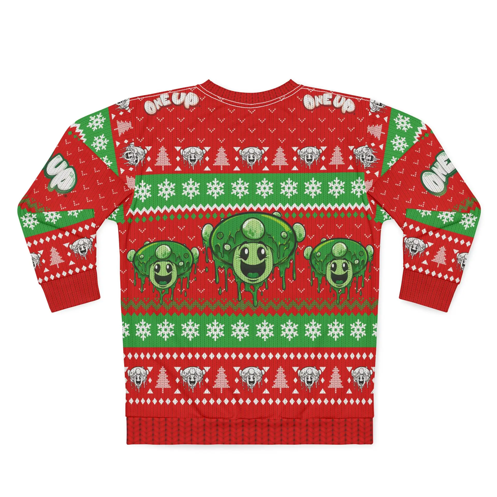 One Up “Merry Mushmas” Ugly Xmas Sweater - Image 3