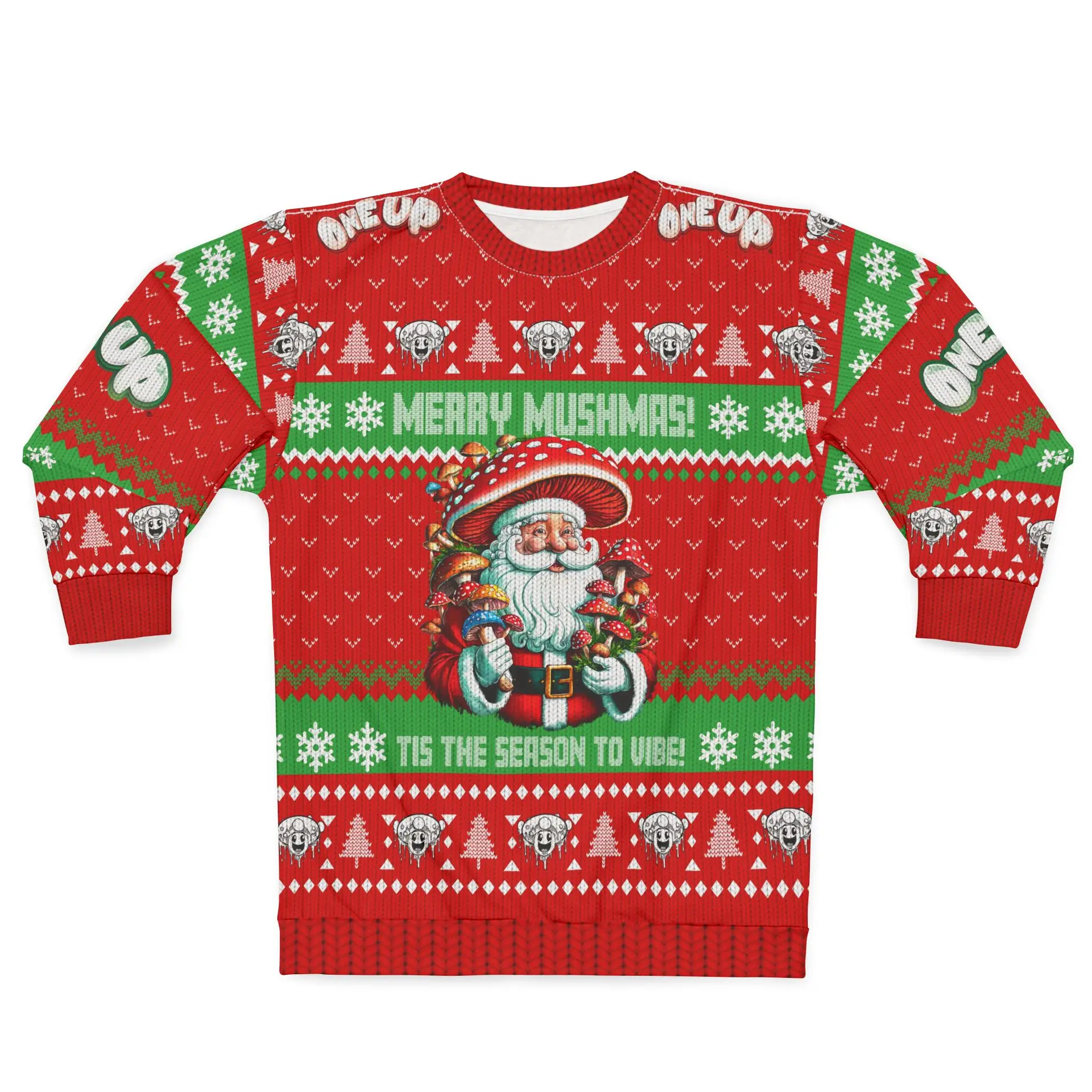 One Up “Merry Mushmas” Ugly Xmas Sweater