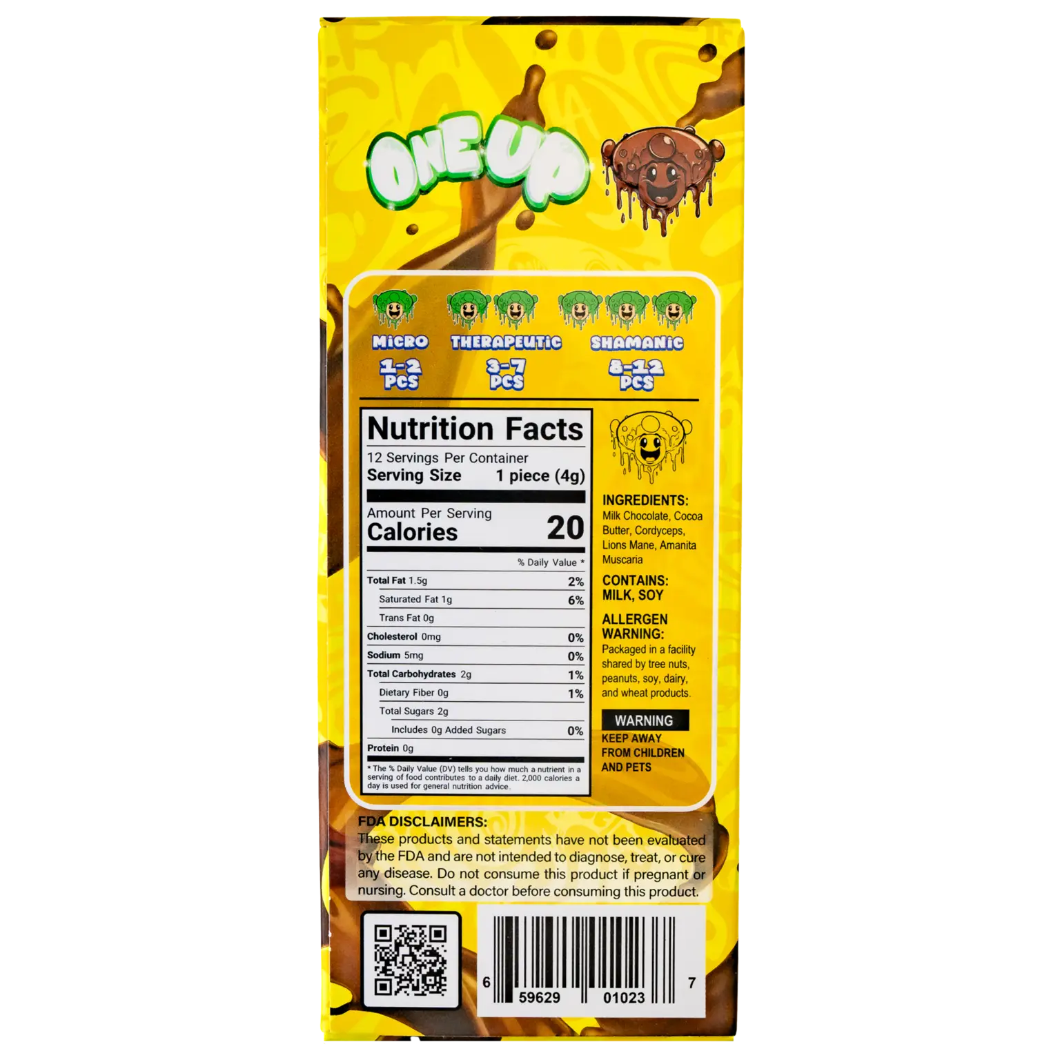 Chocolate Milk Mushroom Chocolate Bar - Image 3