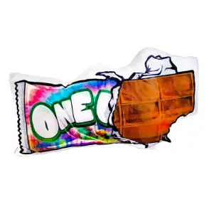 One Up House Chocolate Bar Ultra Plush Throw Pillow