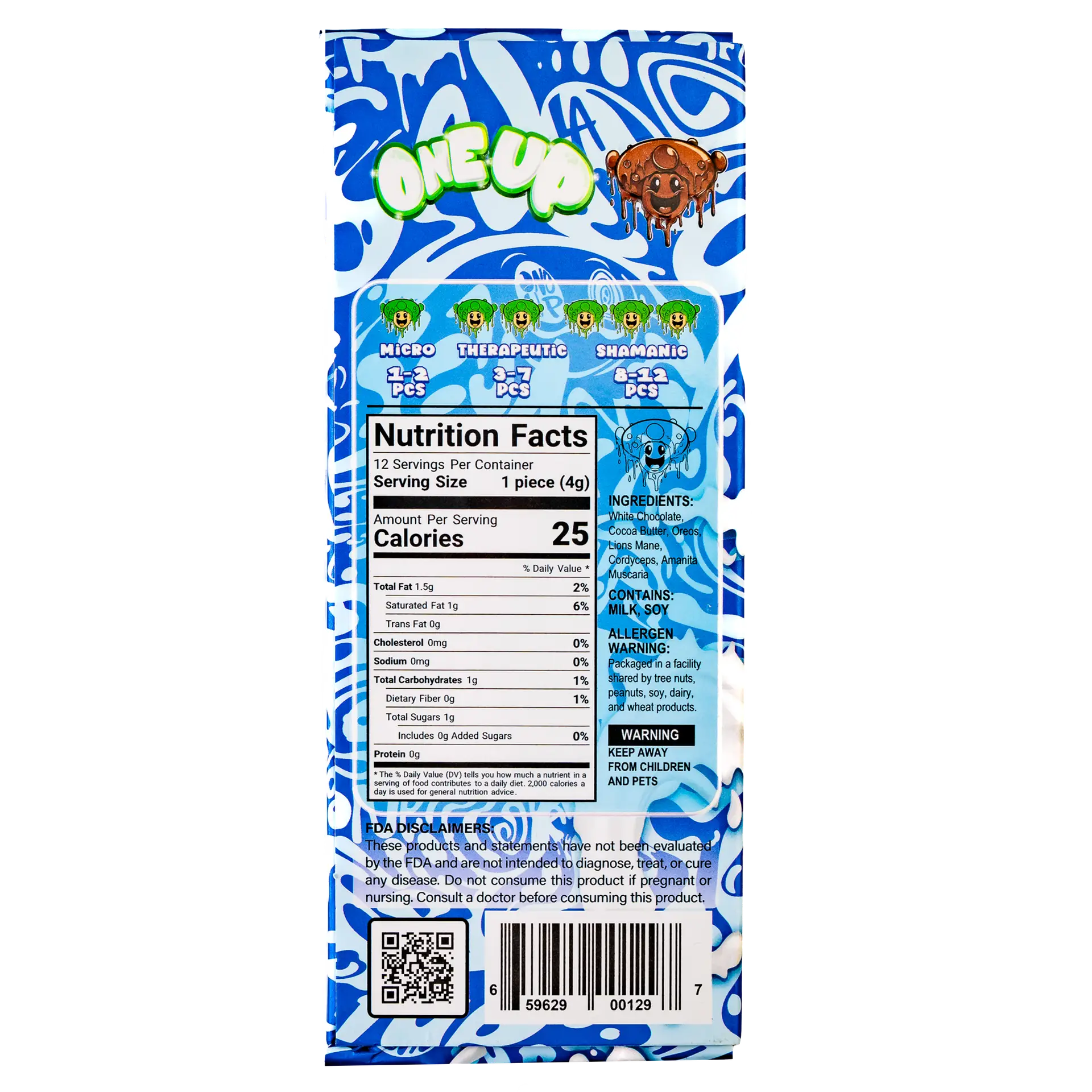 Cookies and Cream Mushroom Chocolate Bar - Image 3