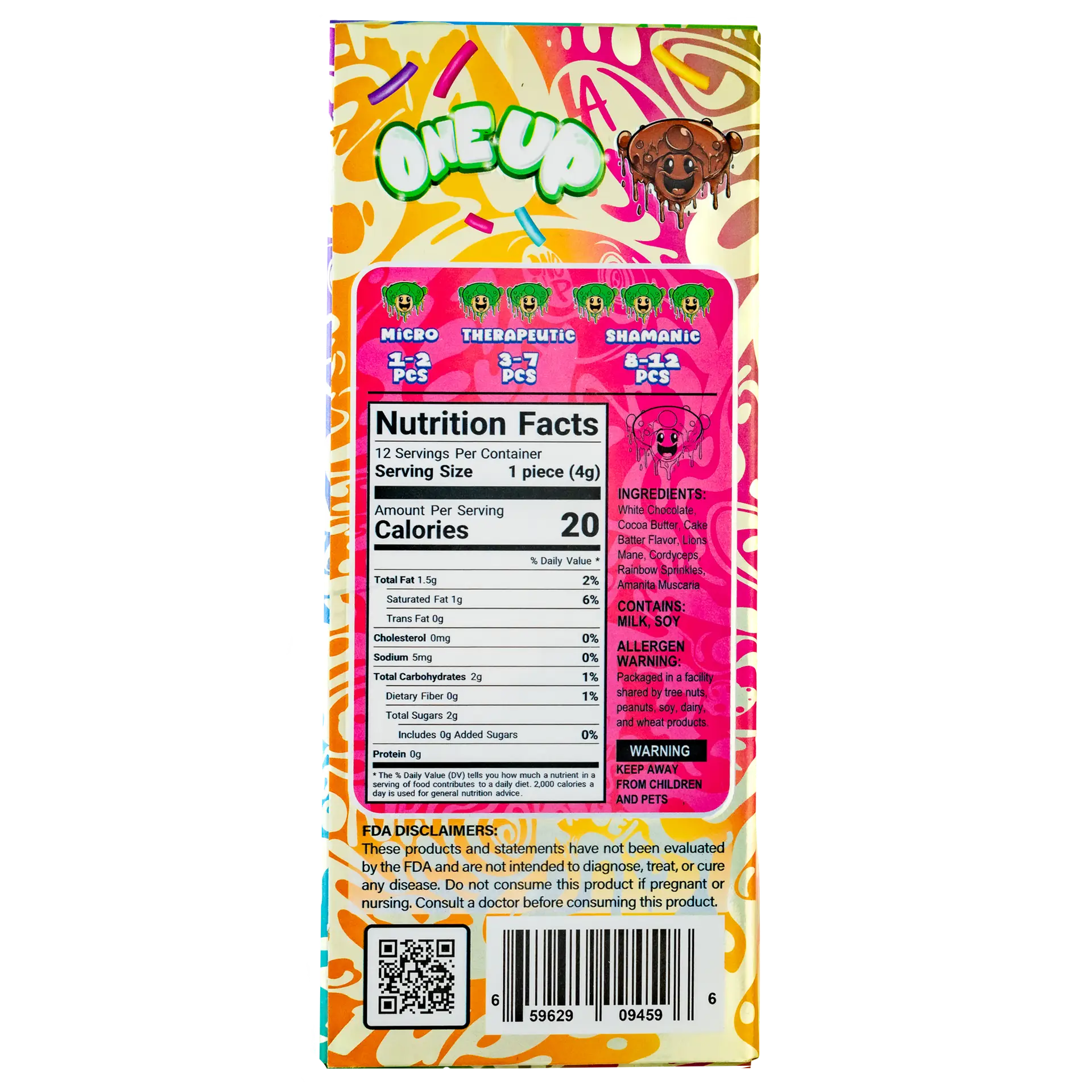 one up mushroom chocolate bar